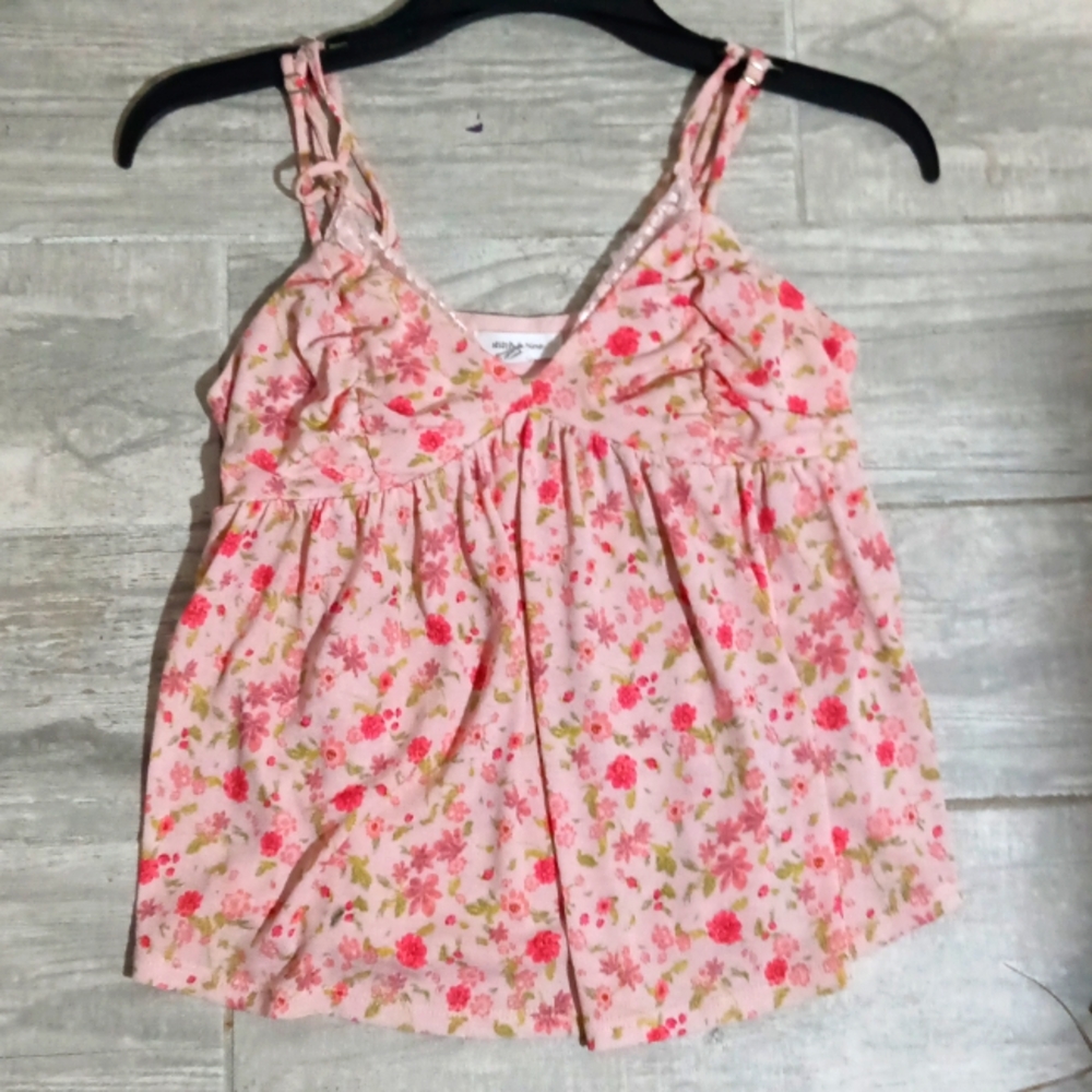 Cute flowered camisole tank top